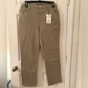 Gloria Vanderbilt Amanda Women's Tan Straight Leg Jeans